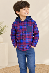 Playful Check Shirt: Pink and Blue