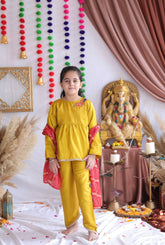 Marigold Bandhani Set