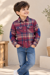 Rustwood Checks Elbow Patch Shirt