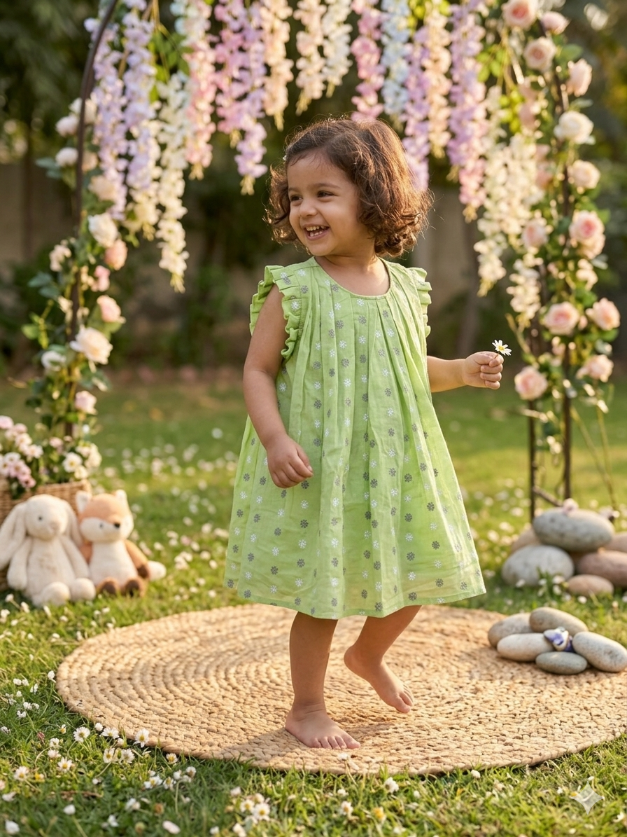 Mint Petal Dress