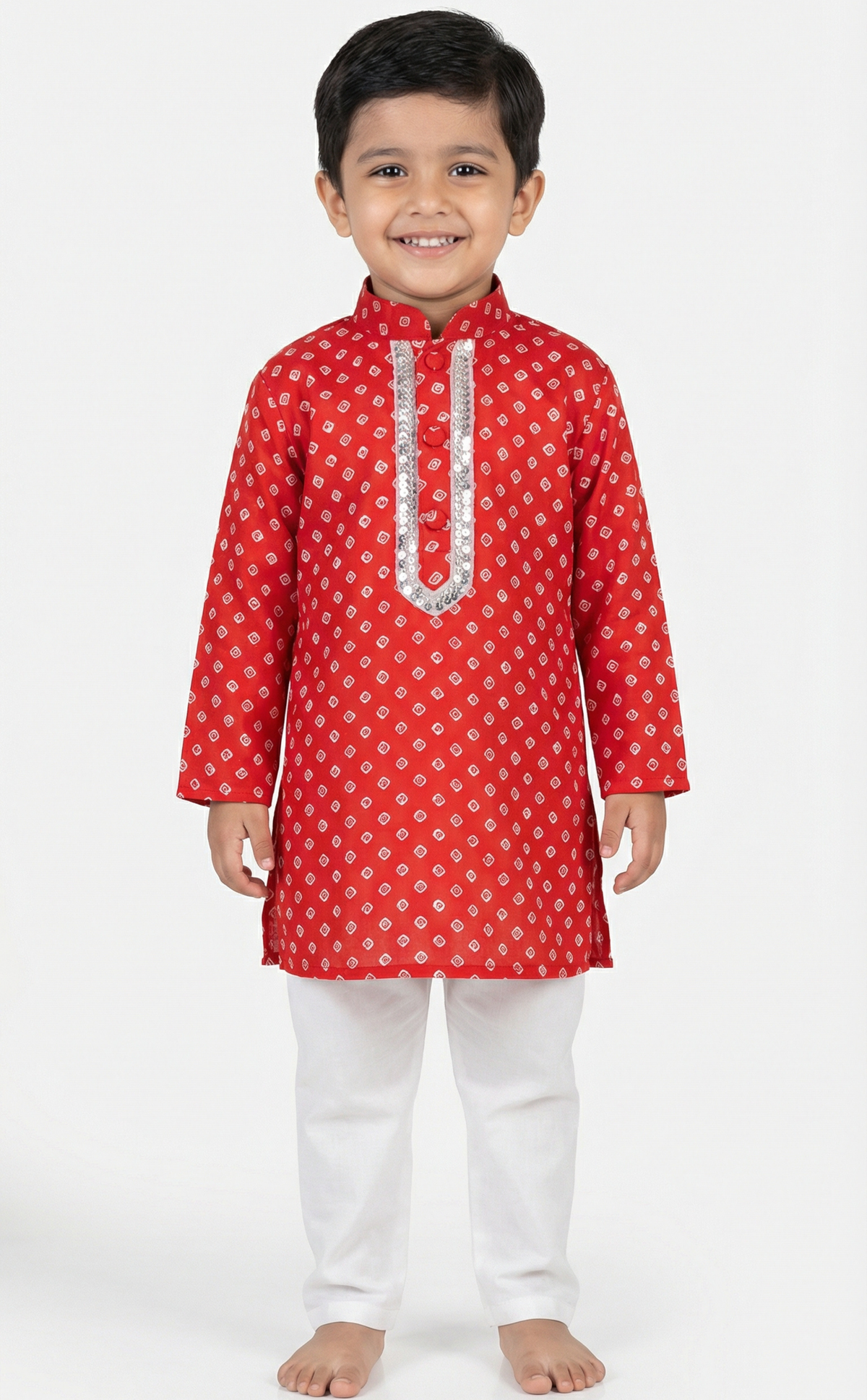 Hand Embroideted Laal Kurta Set