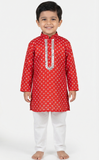 Hand Embroideted Laal Kurta Set