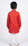 Hand Embroideted Laal Kurta Set