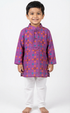 Royal Patola Boy Kurta Set