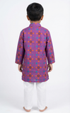 Royal Patola Boy Kurta Set
