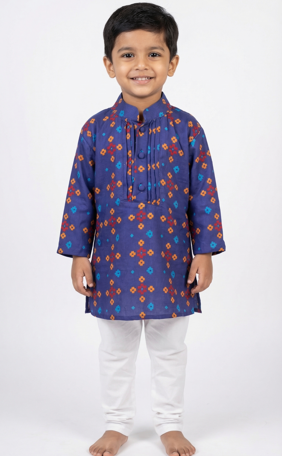 Azure Patola Boy Kurta Set