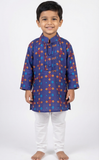 Azure Patola Boy Kurta Set
