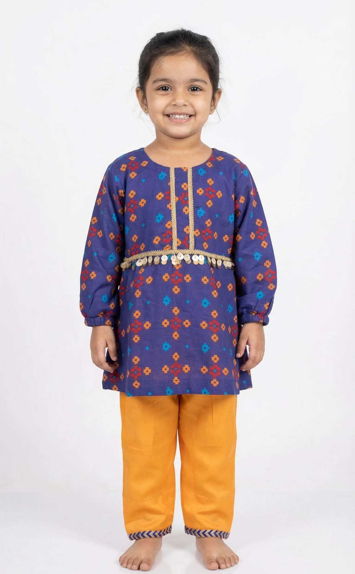 Azure Patola Girl Kurta Salwar Set