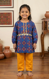 Azure Patola Girl Kurta Salwar Set