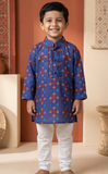 Azure Patola Boy Kurta Set