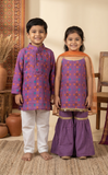Royal Patola Boy Kurta Set