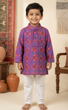 Royal Patola Boy Kurta Set