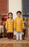 Sunshine Patola Boy Kurta Set