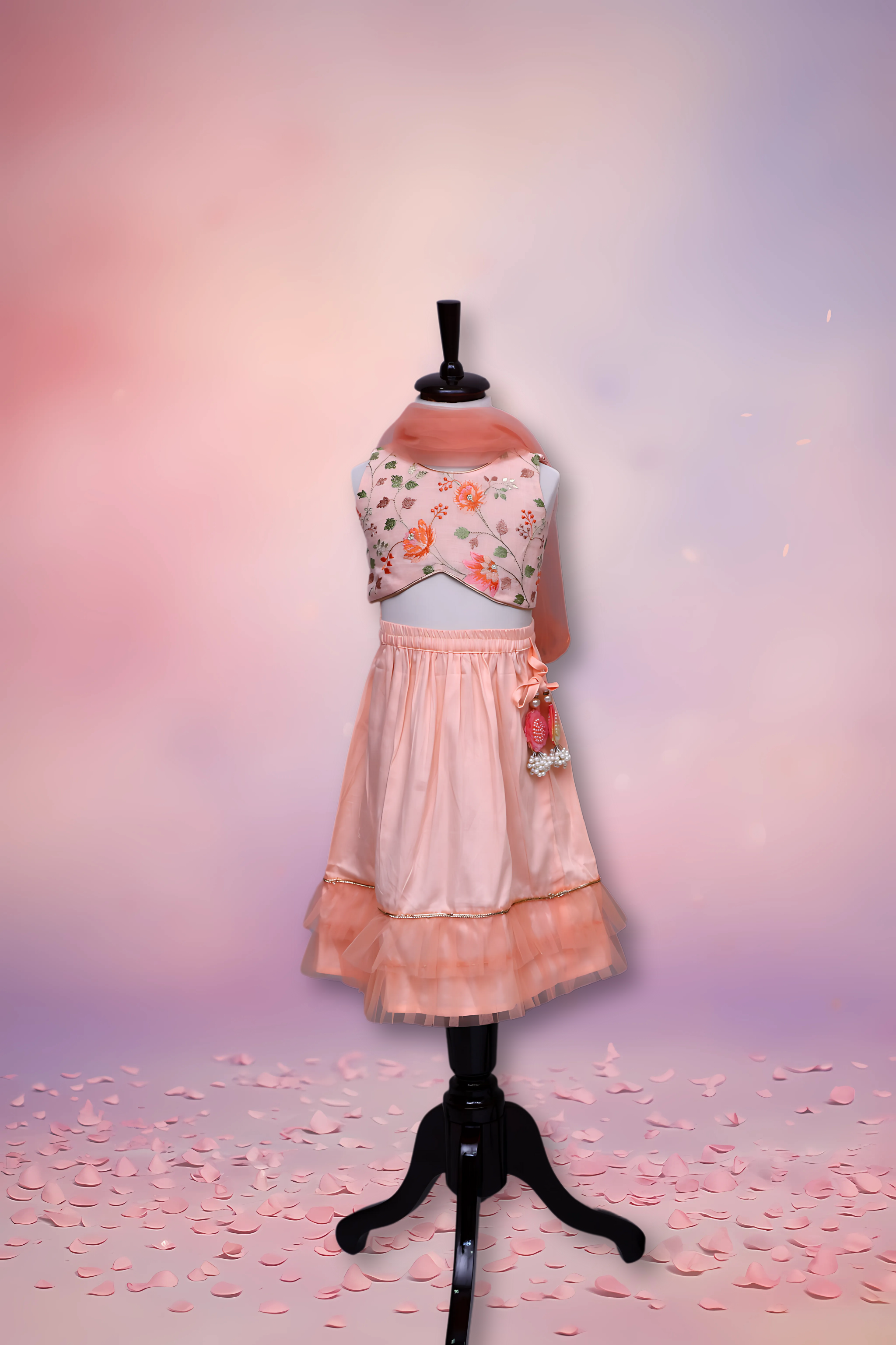 The Rosy Ruffle Charm