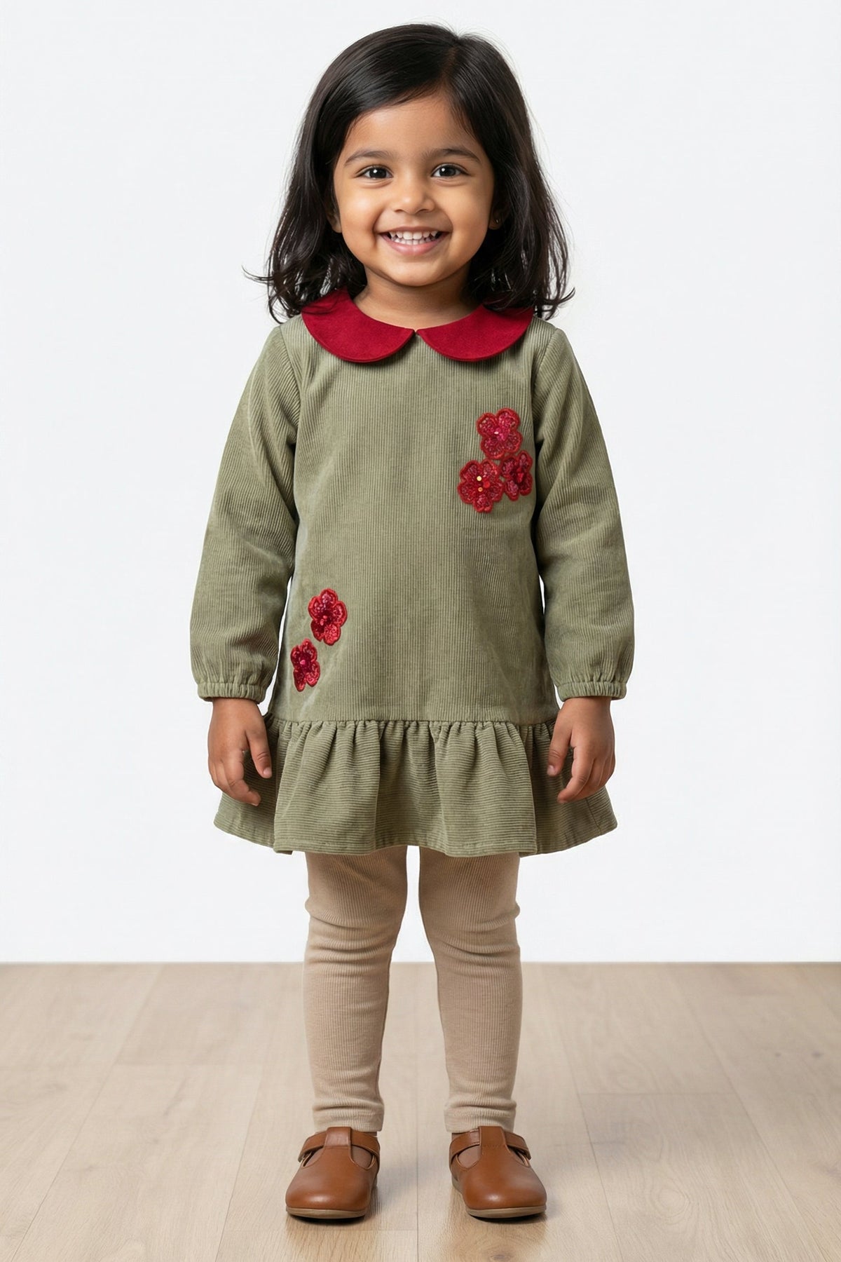 Garden Glow Corduroy Frock