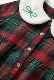 Crimson Charm Winters Check Dress