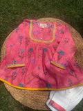 Blush Garden Cotton Kurta Set: Girl