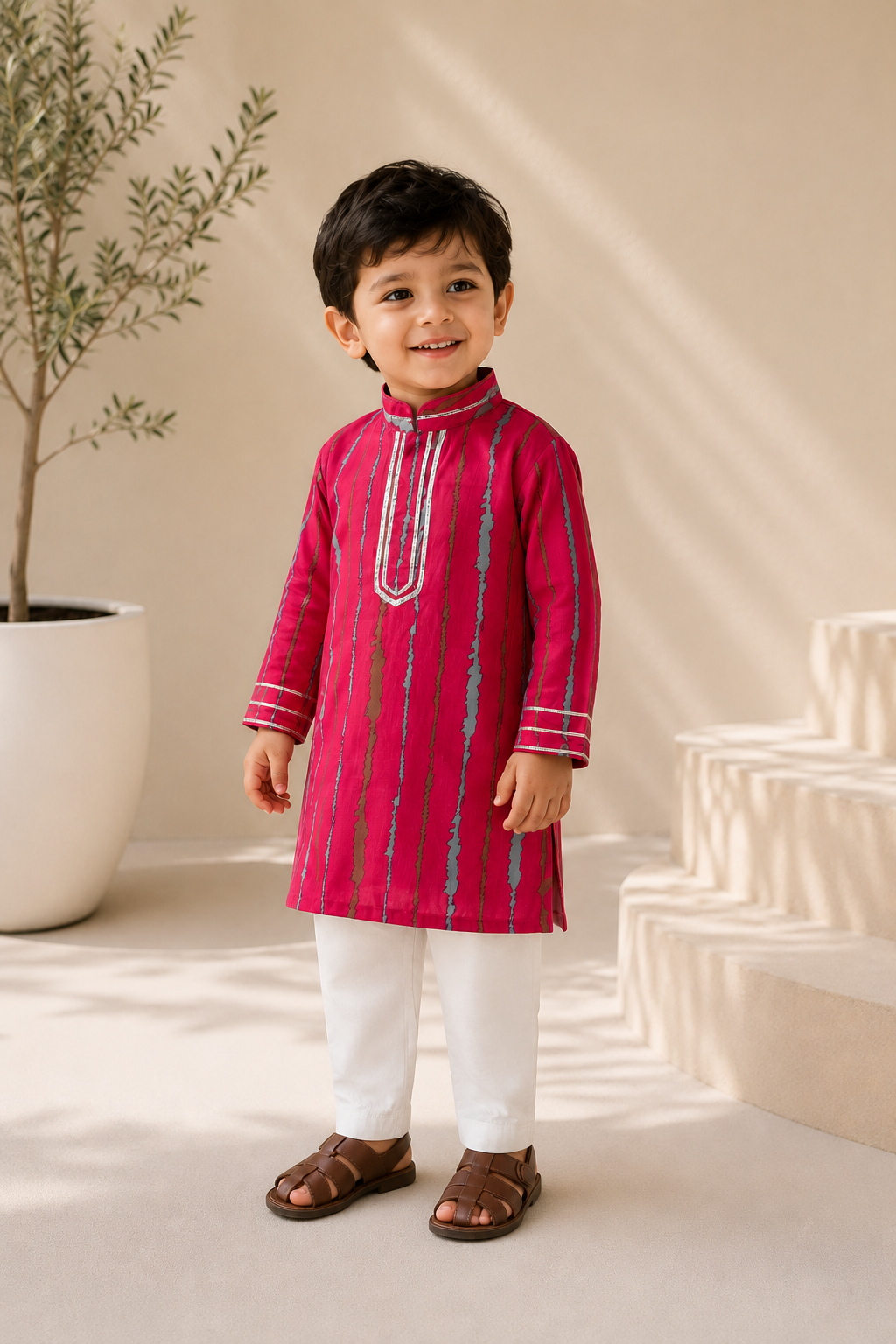 Gulaab Muslin Kurta
