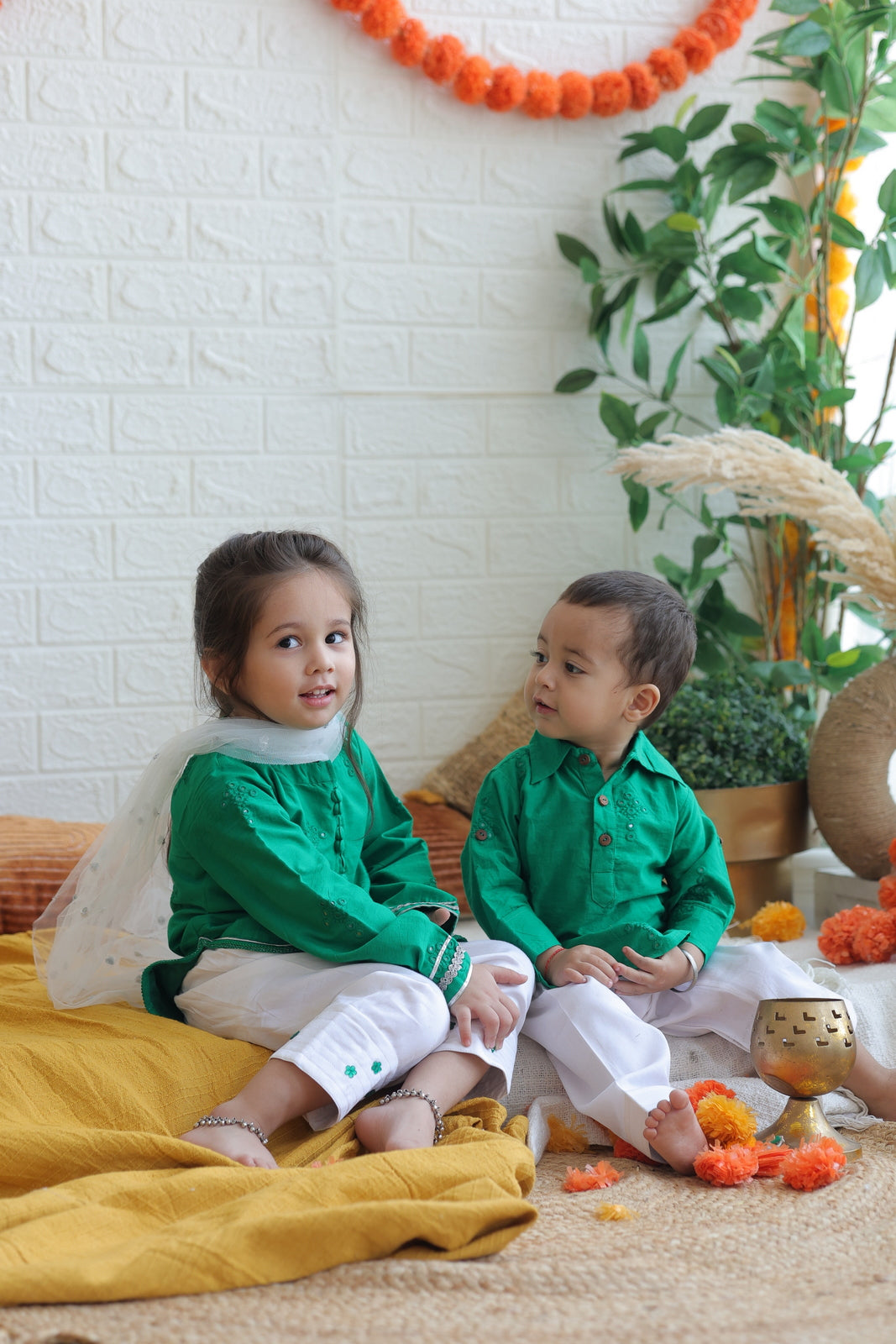 Green Bloomers Girl