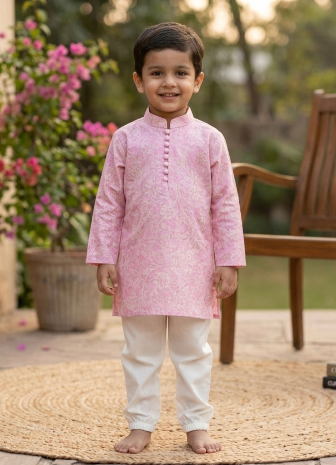 Rose Pink Kurta Pajama Set