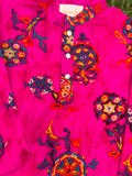 Rani Rang Cotton Kurta Pajama