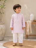 Ivory and Blush Kurta Pajama Set