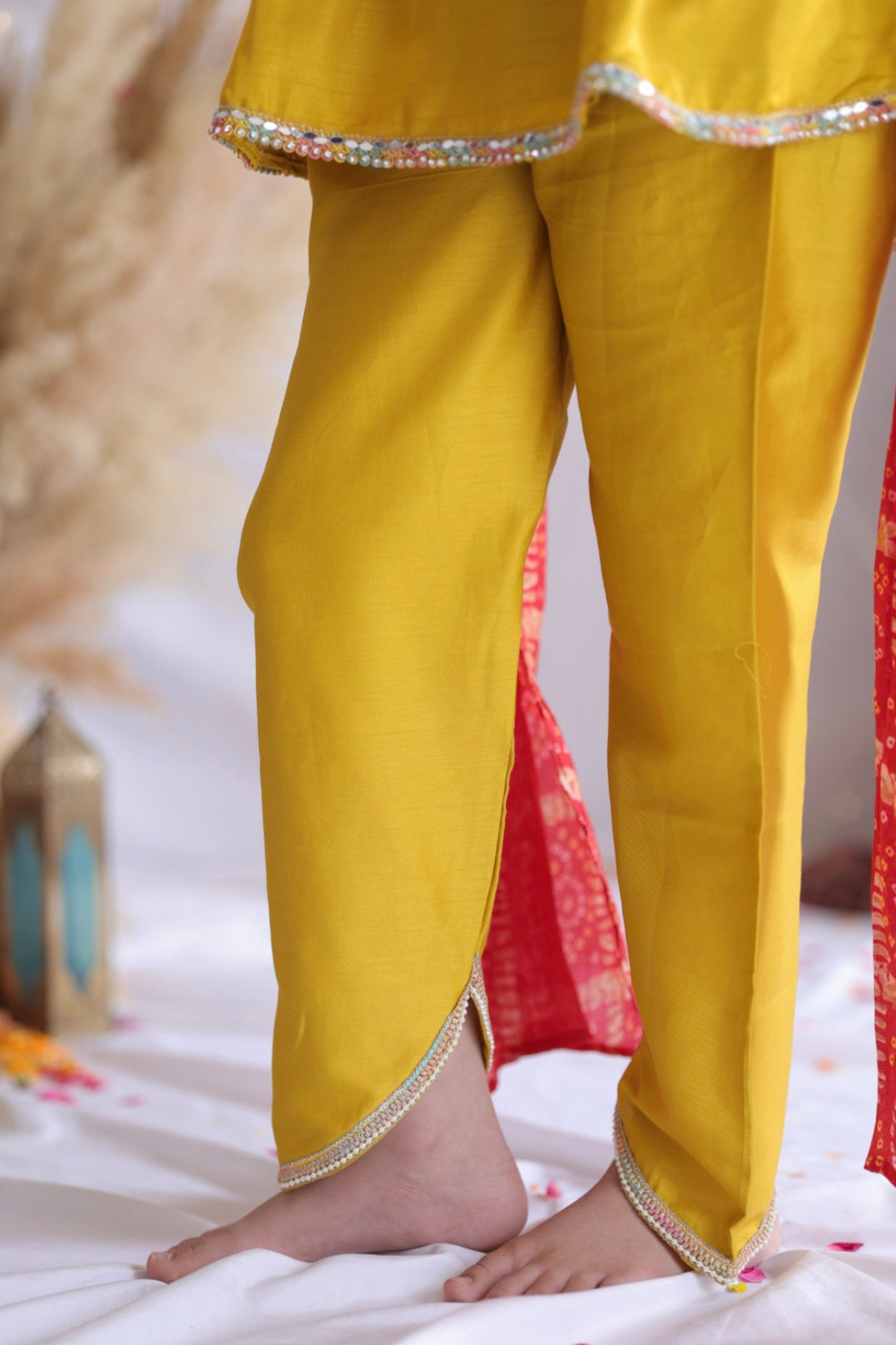 Marigold Bandhani Set