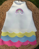 Rainbow Sprinkle Scuba Dress