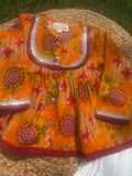 Sunburst Cotton Kurta Set: Girl