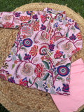 Phoolwari Cotton Kurta Set